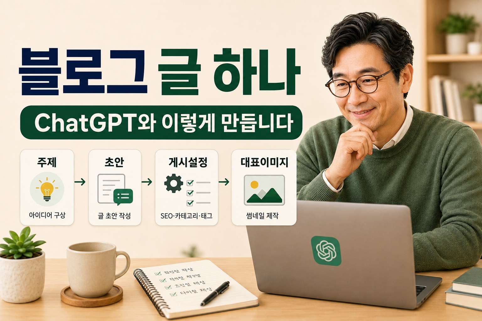 블로그 글 하나를 만들 때 ChatGPT를 어떻게 쓸까? | 제가 실제로 하는 순서