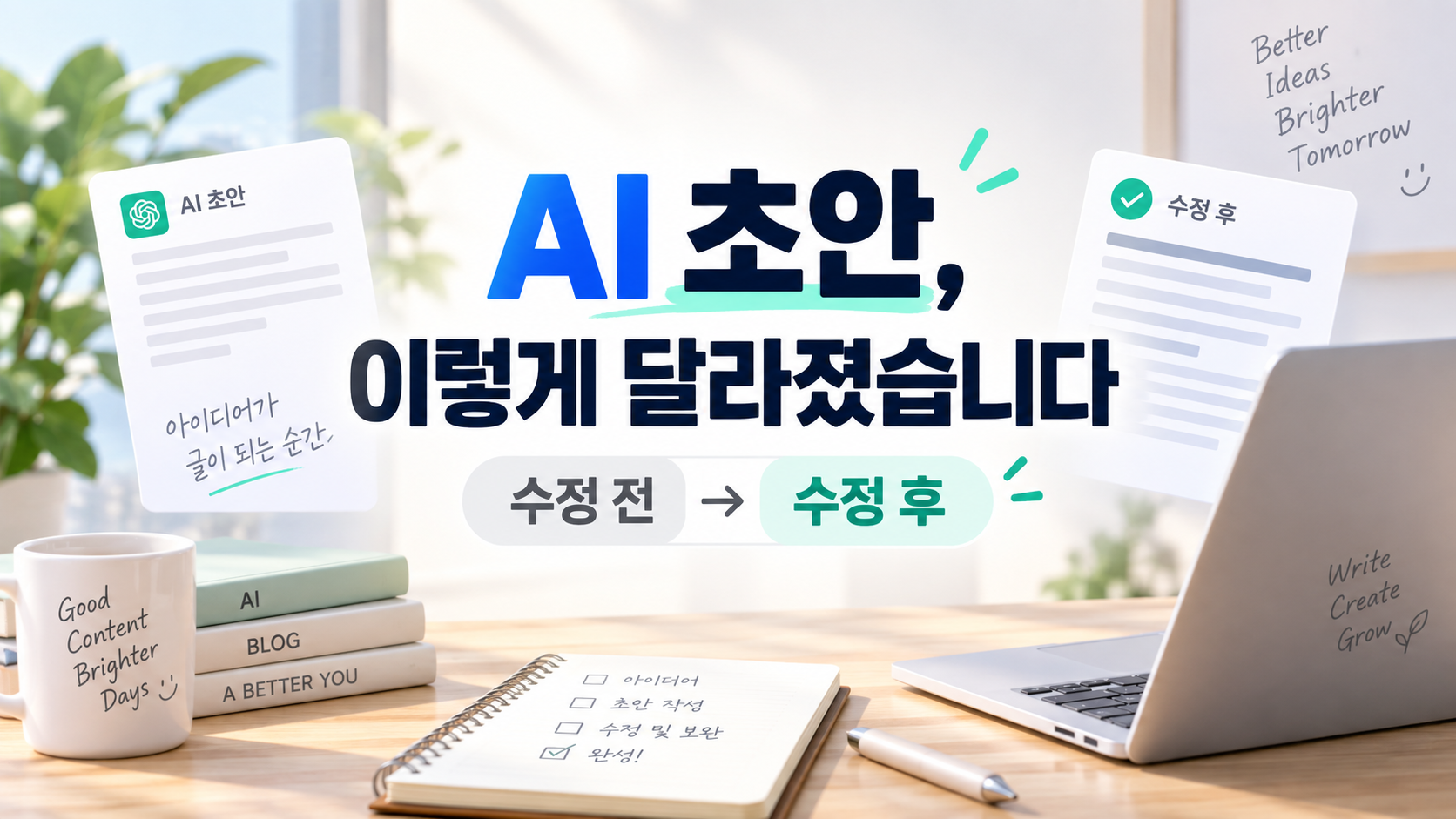 ChatGPT 초안을 실제로 고쳐봤습니다 | 수정 전·후 무엇이 달라졌을까?
