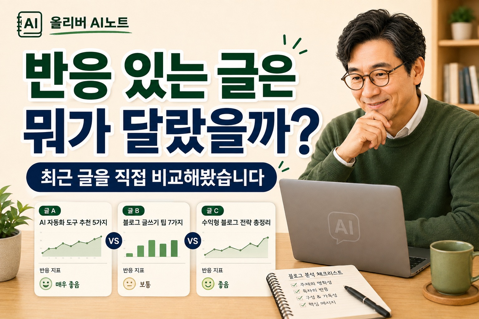 반응 있는 글은 뭐가 달랐을까? | 최근 글 직접 비교