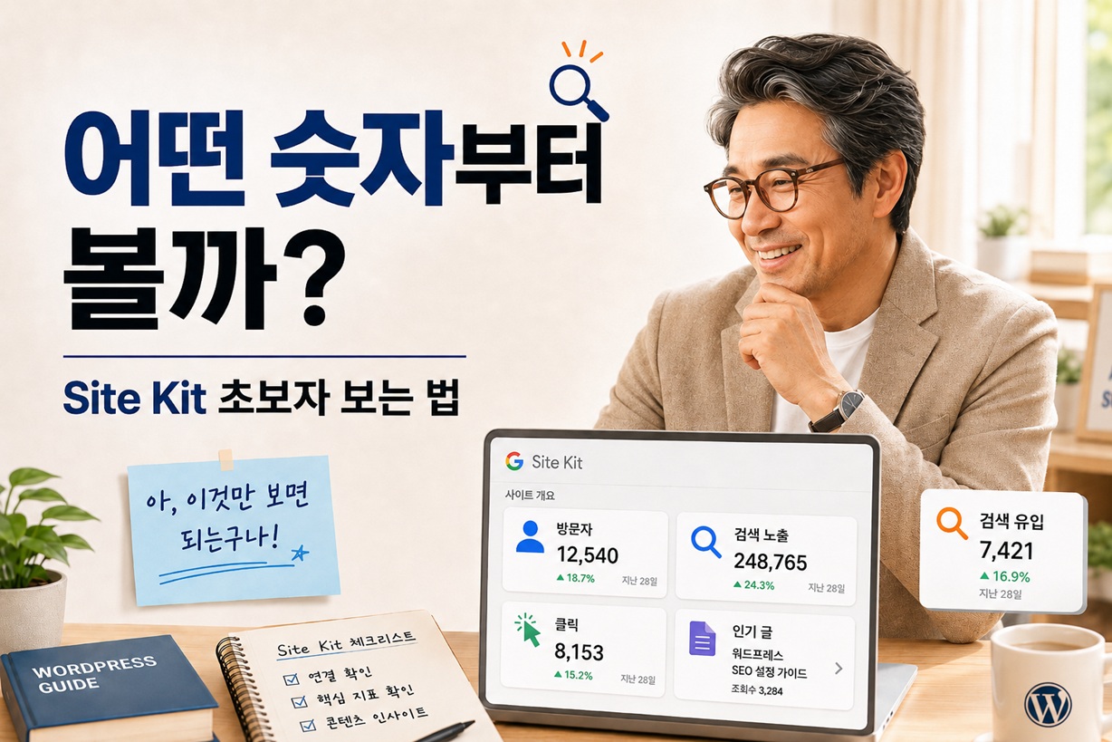 Site Kit 보는 법 | 방문자·검색 유입 확인