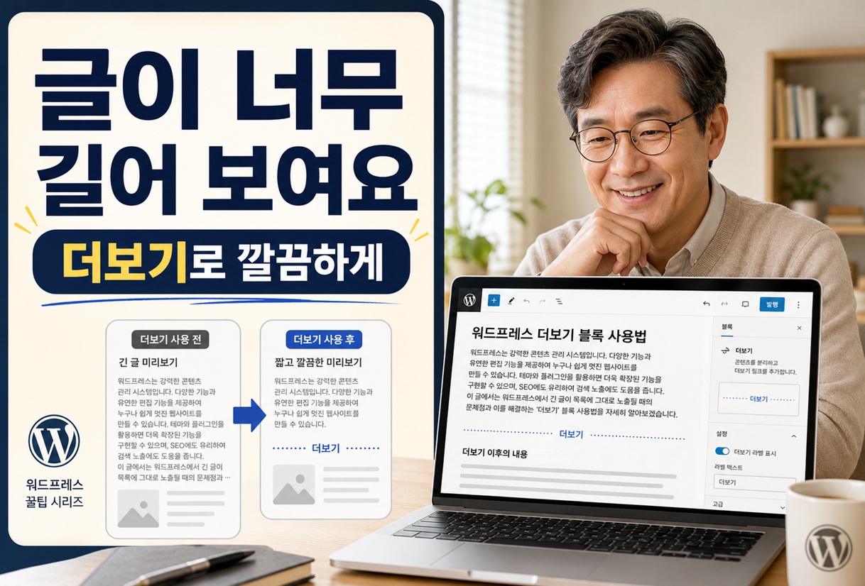 워드프레스 더보기 넣는 방법