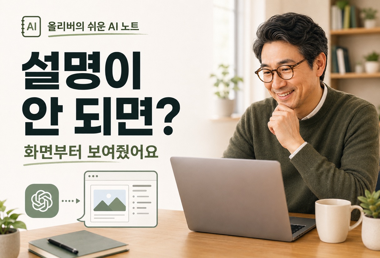 설명하기 어려우면 사진부터 | ChatGPT에 화면 보여주고 물어봤어요