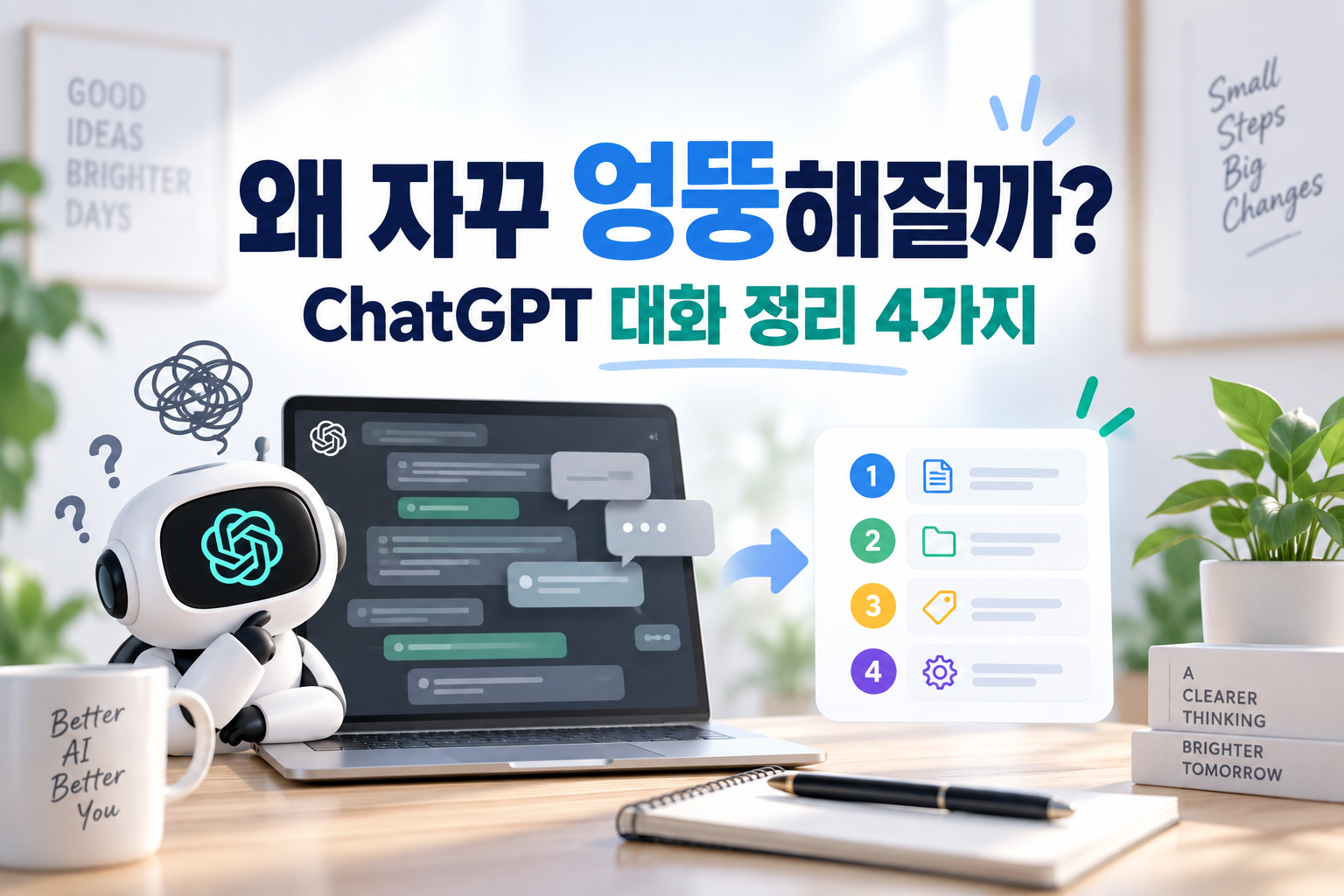 ChatGPT 대화가 길어질수록 왜 자꾸 엉뚱해질까? | 제가 쓰는 대화 정리법