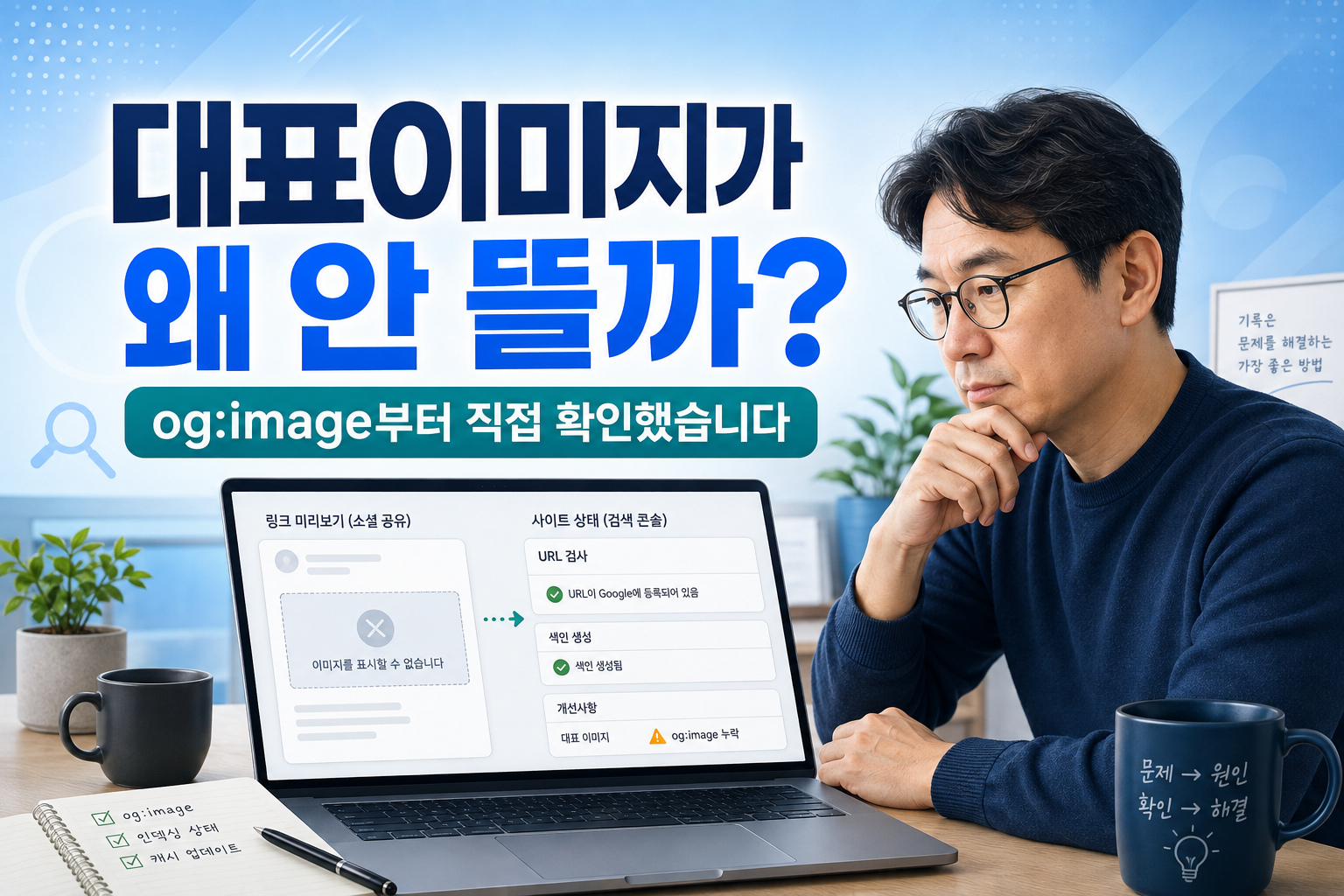 링크 미리보기에 대표이미지가 안 뜰 때 | og:image부터 확인해봤습니다